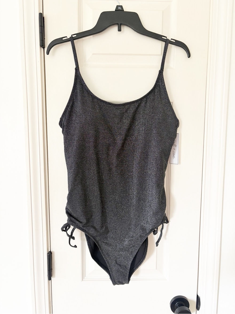 XL • New Salt + cove Shimmery Black One-Piece Swimsuit